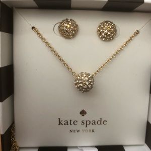 Matching necklace and earrings